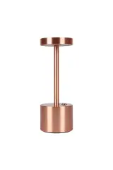 Şarjlı Dekoratif Ambiyans Masa Lambası - Yaman Light Old Copper Kaplama
