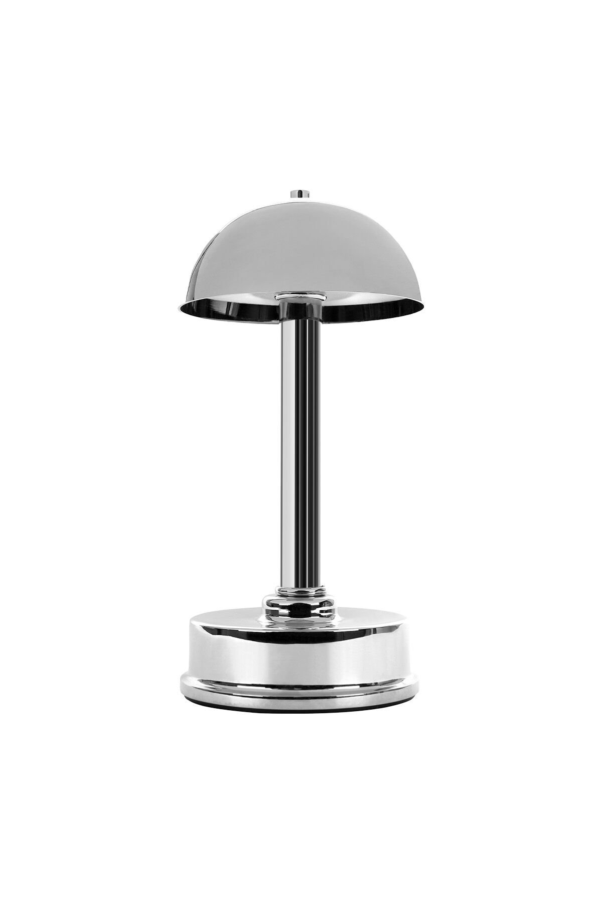 Şarjlı Dekoratif Ambiyans Premium Masa Lambası - Uzay Krom Kaplama
