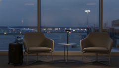 Type-C Dekoratif Ambiyans Masa Lambası - Pamir Mat Siyah