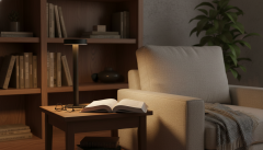 Type-C Dekoratif Ambiyans Masa Lambası - Pamir Mat Siyah