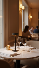 Type-C Dekoratif Ambiyans Masa Lambası - Pamir Mat Siyah